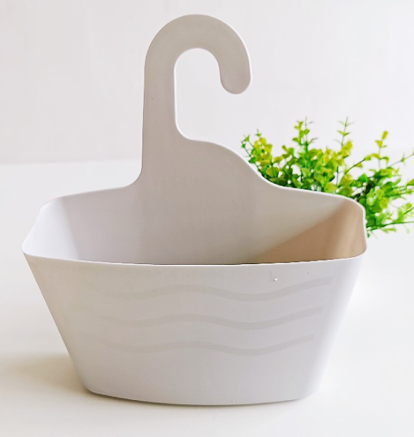 Open hanging shower caddy