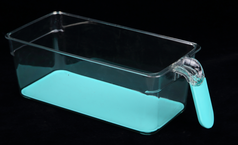 Handled refrigerator bin