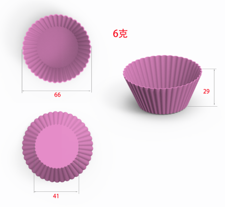 Silicone muffin cup set