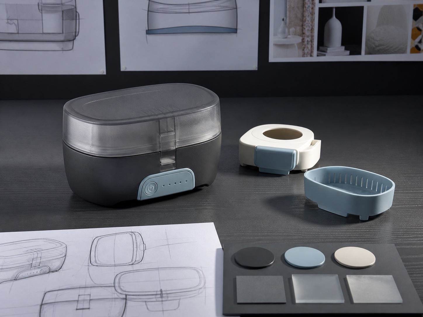 Original molded consumer product, separated components and appearance prototype