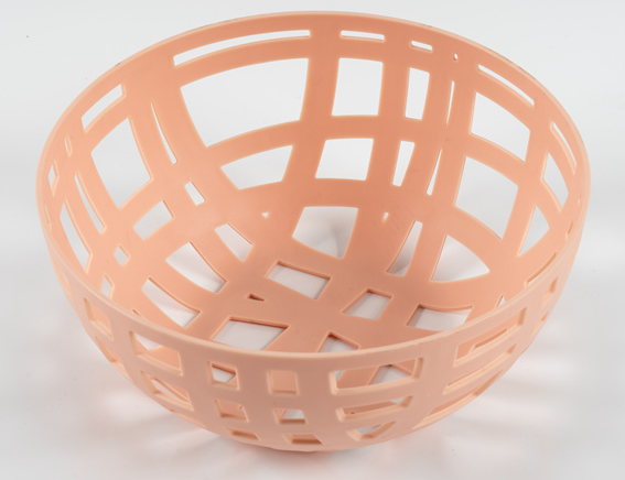 Round storage basket